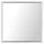 Beliani Wandspiegel Weiß 50 x 50 cm