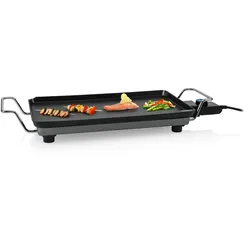 PRINCESS Superior Griddle 26 x 46 cm, Glatte Grillplatte, 3-Schicht-Antihaftbeschichtung, Einstellbarer Thermostat, 2 m Kabel, Leistung: 2500 W