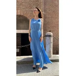 Ake'  Maxikleider F551XBERFRASSI  in Blau, EU S