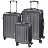 check.in London 2.0 Koffer-Set 3-tlg. carbon/schwarz