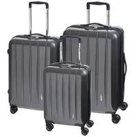 check.in London 2.0 Koffer-Set 3-tlg. carbon/schwarz