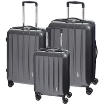 check.in London 2.0 Koffer-Set 3-tlg. carbon/schwarz