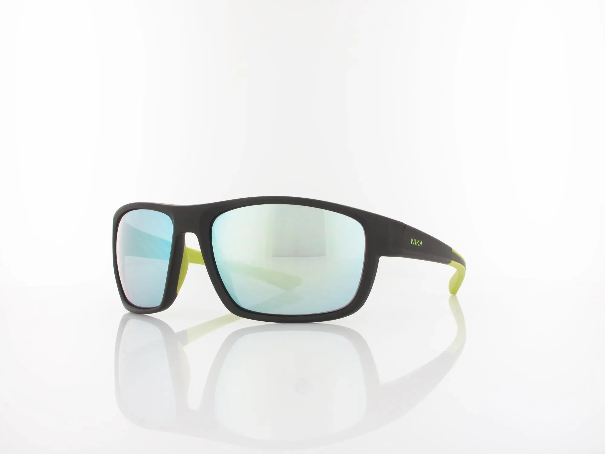 Brilando Premium Sport M2520 58 schwarz matt gelbgrün / grau gelb-silber verspiegelt