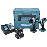 Makita DLX 2432 TJ Akku Combo Kit DDF 486 Akku Bohrschrauber + DTD 153 Akku Schlagschrauber + 2x Akku 5,0 Ah + Ladegerät + Makpac