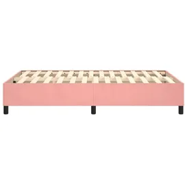 vidaXL Bettgestell Rosa 120x200 cm Samt
