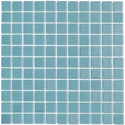 Premium Mosaic Glasmosaik Türkis 30x30 cm glanz MOS25TU