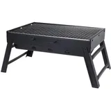 Koopmann International Klappbarer Holzkohlegrill schwarz