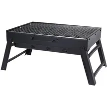 Koopmann International Klappbarer Holzkohlegrill schwarz