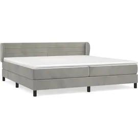 vidaXL Boxspringbett 200 x 200 cm Hellgrau