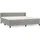 vidaXL Boxspringbett 200 x 200 cm Hellgrau