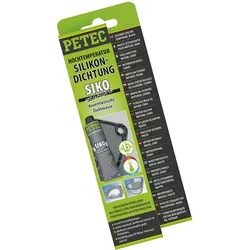 PETEC 97780 SIKO Hochtemperatur Silikondichtung Silikon Schwarz SB Karte 70ml