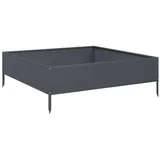 vidaXL Hochbeet 100 x 100 x 33,5 cm Anthrazit