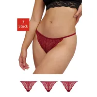 SNOCKS G-String aus Spitze im 2er-Pack, Rot, M