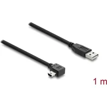 DeLock USB-A auf Mini-USB 1 m Schwarz