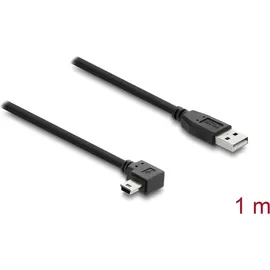 DeLock USB-A auf Mini-USB 1 m Schwarz