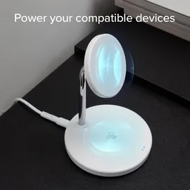 SBS Vertikale kabellose 2-in-1-Ladestation für iPhone, Android-Handys, AirPods, TWS-Ohrhörer