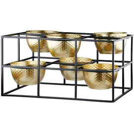 Casablanca by Gilde Teelichthalter Frame Metall Gold