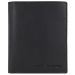 Greenburry Pure Black Geldbörse RFID Schutz Leder 10.5 cm black