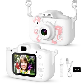 ASTGMI Kinder Kamera, 2.0”Display Digitalkamera Kinder,Geschenke für 3 4 5 6 8 7 9 10 11 Jahre Jungen und mädchen, 1080P HD Anti-Drop Fotoapparat Geburtstagsgeschenk Weihnachten
