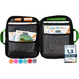 bunnyboo TipToi Tasche - [DAS ORIGINAL] - Platz für bis zu 8 Bücher - mit Einsatz für Tiptoi Stift, TipToi Kabel und Batteriefach - Tasche für TipToi Stift gehört in jedes Starterset TipToi (Grün)