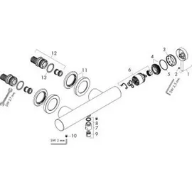 Hansgrohe Tecturis S Aufputz Mattschwarz