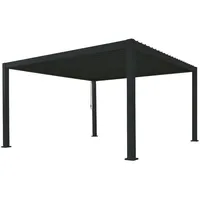 Green Spirit Lamellendach Pergola Mirador Deluxe 3x3,6 anthrazit Aluminium,