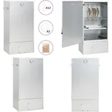 Vidaxl - Räucherofen mit Holzspänen 44,5x29x83 cm Verzinkter Stahl - Räucherofen - Räucheröfen - Home & Living - Silber
