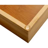 Gräwe Besteckkasten Bambus ausziehbar 35,5-56,5 x 46 cm Braun