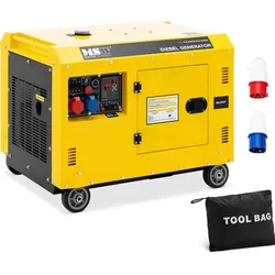 MSW Notstromaggregat Diesel - 7220 / 8500 W - 30 L - 240/400 V - mobil - AVR - Euro 5