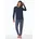 Uncover Nightwear Pyjama Gestreift Blau 40