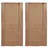 vidaXL Bambusrollos 2 Stk. 150 x 220 cm Braun