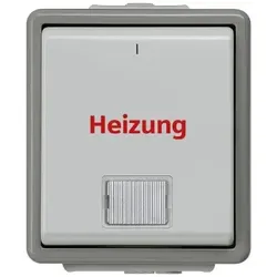 Siemens 5TA4741 DELTA fläche IP44 AP Heizungsnotschalter mit Fenster und LED-Einsatz, 1-polig