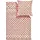 IBENA Hana Satin rotorange 135 x 200 cm + 2 x 80 x 80 cm