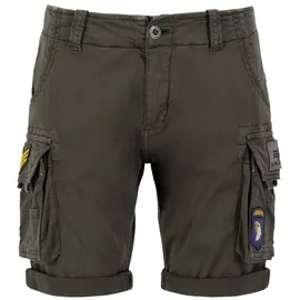 Alpha Industries Crew Patch Cargo Shorts Greyblack 32