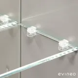 Evineo Bodenträger-Set für Spiegelschrank 8 Stück BL000061