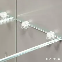 Evineo Bodenträger-Set für Spiegelschrank 8 Stück BL000061