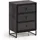 FineBuy Nachtschrank 40 x 30 x 60 cm Schwarz