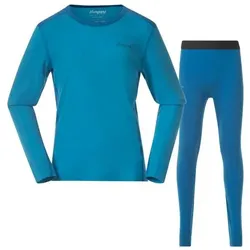 Bergans Allround Merino Baselayer Set Kids/Junior aqua lagoon/dark aqua lagoon (25669) 104