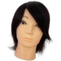 chiwanji Mannequin-Kopf für männliches Haar, Haarstyling-Anfänger-Trainings-Friseursalon-Ausrüstung Langlebiges Übungskopf-Modell für lockiges