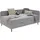 deinbett Polsterliege mit Bettkasten ¦ grau ¦ Maße (cm): B: 130 H: 84
