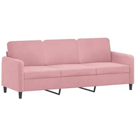 vidaXL 3-Sitzer-Sofa Rosa 180 cm Samt