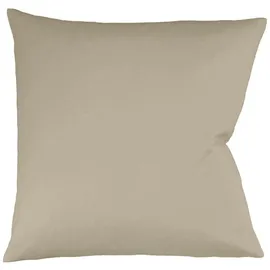 FLEURESSE Uni Interlock Jersey Kissenbezug einzeln 35x40 cm, taupe