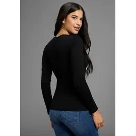 KangaROOS Langarmshirt Schwarz 32/34