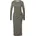 Jerseykleid Midi All-over-Print Olive/Weiß 44