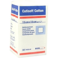 BSN Medical Cutisoft Cotton Kompressen 7.5x7.5cm unsteril