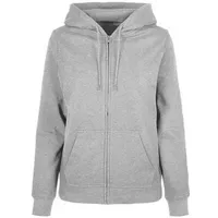 Build Your Brand Basic Reißverschlusspullover Heather Grey L