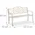 Relaxdays Antik 90 x 127,5 x 63 cm Weiß-Bronze