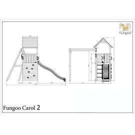 TheGoodGarden Spielturm Carol 2 Grau