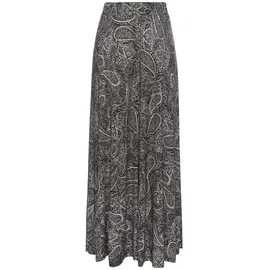 LASCANA Maxirock Damen Paisley Grau/Schwarz 36