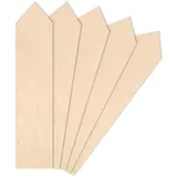 Creative Deco 5 x Große Holzzeiger Wegweiser Pfeil Anhängers | 40 x 9 cm | Blanko Holzschild zum Aufhängen | Holzbrett Ausschnite für Dekorieren Geschenk & Decoupage | Holz Türschild Schild